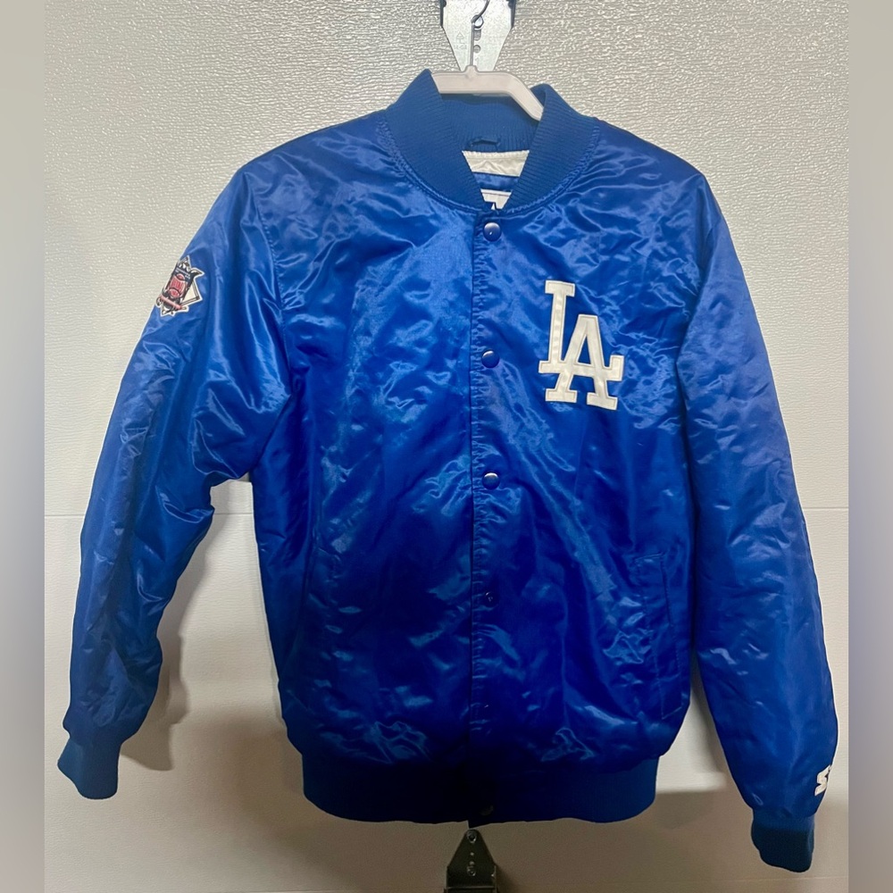 STARTER Blue LA Logo Dodgers jacket
